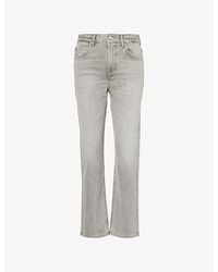 Citizens of Humanity - Zurie Ankle Straight-Leg High-Rise Stretch-Denim Jeans - Lyst