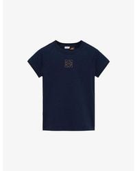 Loewe - X Paula's Ibiza Brand-Embroidered Small-Fit Cotton-Jersey T-Shirt - Lyst