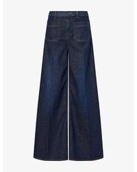ME+EM - Super Wide Flared-Leg Denim Jeans - Lyst