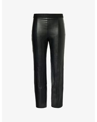 Wolford - Jenna Slim-fit High-rise Faux-leather leggings - Lyst