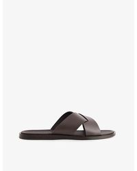 Orlebar Brown - Muro Leather Sandals - Lyst