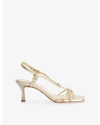 Dune - Matti Leather Heeled Sandals - Lyst