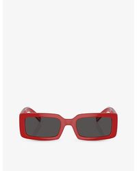 Dolce & Gabbana - Dg6187 Rectangle-frame Injected Sunglasses - Lyst