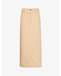 Wardrobe NYC - Drill Column Cotton Maxi Skirt - Lyst