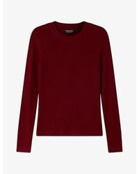 Whistles - Essential Ribbed Crewneck Stretch-Jersey Top - Lyst