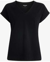 Whistles - Willa V-neck Organic-cotton T-shirt - Lyst
