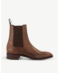 Christian Louboutin - Samson Flat Calf Patine Boots - Lyst