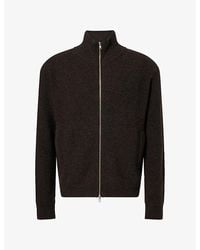 Song For The Mute - Funnel-Neck Zip-Up Wool-Blend Cardigan - Lyst