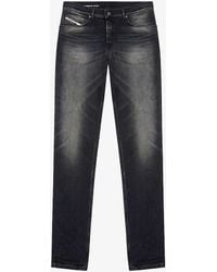 DIESEL - 03 D-finitive Brand-patch Regular-fit Stretch-denim Jeans - Lyst