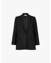 Zadig & Voltaire - Star-Embellished Regular-Fit Stretch-Weave Blazer - Lyst