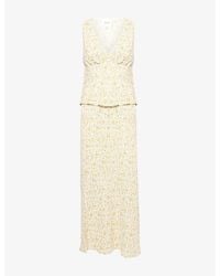 Reformation - Ryan Floral-Print Crepe Two-Piece Set - Lyst