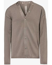 Rick Owens - Peter Relaxed-fit Wool-knit Cardigan X - Lyst