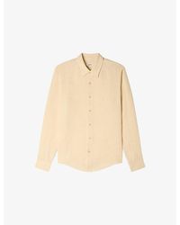 Sandro - Relaxed-Fit Long-Sleeve Linen Shirt - Lyst