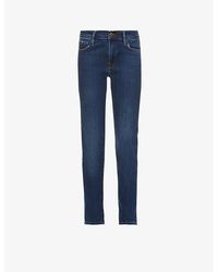 FRAME - Le Garcon Straight-leg Mid-rise Cotton-blend Denim Jeans - Lyst