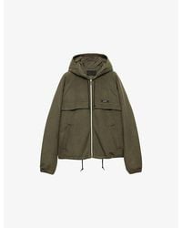 Prada - Technical Hooded Woven Blouson Jacket - Lyst