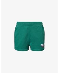 Casablancabrand - Racing Graphic-print Organic Cotton-jersey Shorts - Lyst