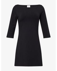 Reformation - Marceline Knit Stretch-Cotton Mini Dress - Lyst