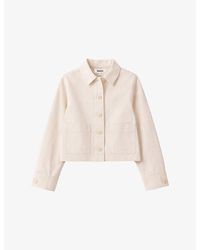 Ro&zo - Shirt-Collar Cotton-Twill Denim Jacket - Lyst