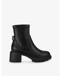 KG by Kurt Geiger - True Sock Faux-Leather Ankle Boots - Lyst