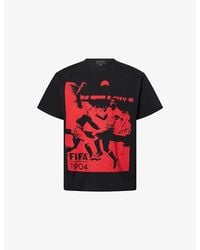 FIFA 1904 - Graphic-Print Crew-Neck Cotton-Jersey T-Shirt - Lyst