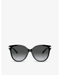 Tiffany & Co. - Tf4193b Pillow-frame Acetate And Metal Sunglasses - Lyst