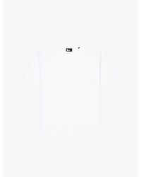 The Kooples - Round-Neck Relaxed-Fit Cotton-Blend T-Shirt - Lyst