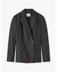 JOSEPH - Dana Double-Breasted Stretch-Wool Jacket - Lyst