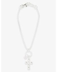 Martine Ali - Dimitra Cross-pendant 925 Sterling- Plated Brass Necklace - Lyst