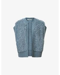 AllSaints - Elias Relaxed-Fit Textured Knitted Gilet - Lyst