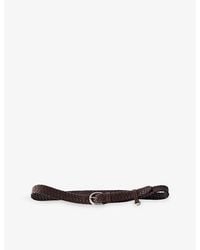 Prada - Braided Leather Belt - Lyst