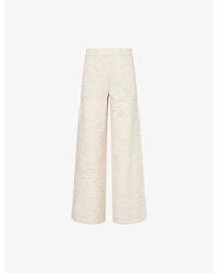 ME+EM - Utility Wide-Leg Cotton-Blend Trousers - Lyst