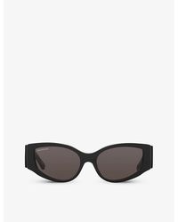 Balenciaga - Bb0258s Cat-eye Acetate Sunglasses - Lyst