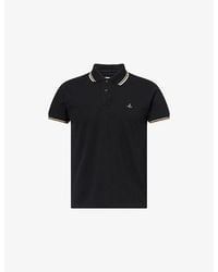 Vivienne Westwood - Classic-Collar Knitted Cotton Polo T-Shirt - Lyst