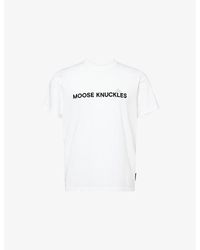 Moose Knuckles - Conway Crew-Neck Cotton-Jersey T-Shirt - Lyst
