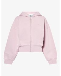 WE Are Tala - Cocoon Zipped Cotton-Blend Hoody - Lyst