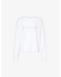 Givenchy - Logo-print Crewneck Boxy-fit Cotton-jersey T-shirt - Lyst