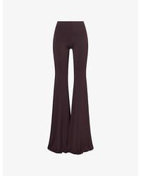 Rebirth - Kick Flared Stretch-Woven Trousers - Lyst
