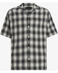 AllSaints - Underground Relaxed-fit Check Cotton Shirt - Lyst