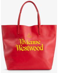 Vivienne Westwood - Studio Shopper Leather Tote Bag - Lyst