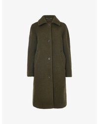 Whistles - Romy Bouclé-Texture Wool Coat - Lyst