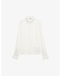 Zadig & Voltaire - Thely Wing-Embellished Satin Shirt - Lyst