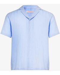 Orlebar Brown - Maitan Split-hem Regular-fit Linen Shirt - Lyst