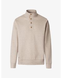 Hackett - Travel Half-Placket Cotton-Twill Jersey Sweatshirt - Lyst