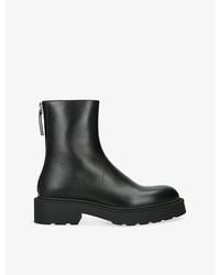The Row - Nobilis Fast Leather Ankle Boots - Lyst
