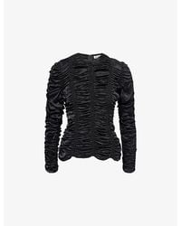 KHAITE - Rory Ruched Silk Top - Lyst