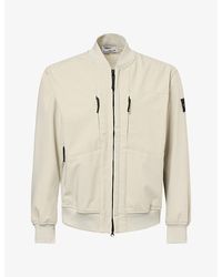 Stone Island - Soft Shell Bomber Jacket - Lyst