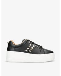 Carvela Kurt Geiger - Precious Studded Leather Low-top Trainers - Lyst