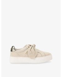 Carvela Kurt Geiger - Chiara Bow Suede Low-Top Trainers - Lyst