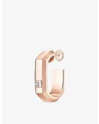 Messika - Moderniste Medium 18Ct And 0.03Ct Diamond Single Hoop Earring - Lyst