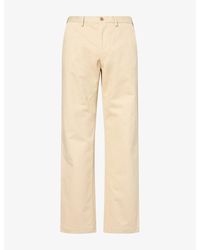 Sunspel - Drill Straight-Leg Cotton Trousers - Lyst
